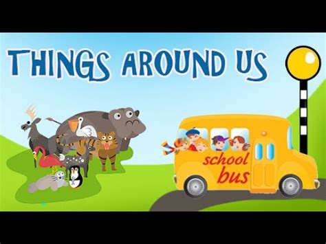 Things Around Us for kids | Kids Interactive Videos | Part -1 Animated ...