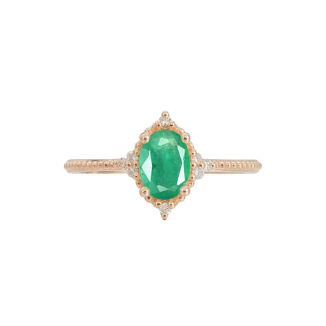 Oval Emerald Ring - Seraphina – Sunday Island