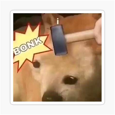 "Doge Bonk! Meme" Sticker for Sale by Goath | Redbubble