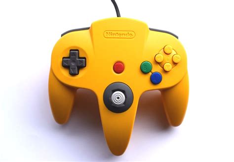 Official Original Nintendo N64 Controller Yellow - Baxtros