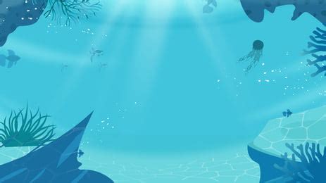 Free Underwater, World, Diving Background Images, Underwater Diving Cartoon Characters Poster ...