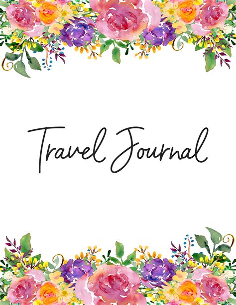 Free Printable Travel Journal /// To Make Your Vacation Memorable! - The Cottage Market