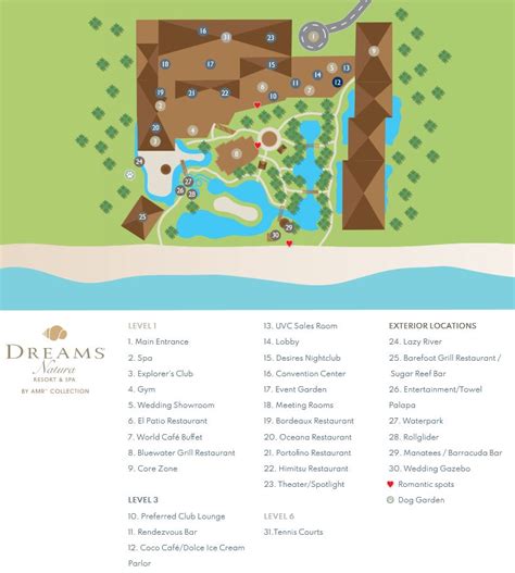 Resort Map | Dreams Natura Resort & Spa | Riviera Maya, Mexico