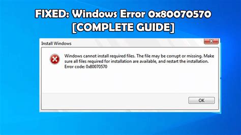 How to Fix Error Code 0x80070570 in Windows 10 - Techolac