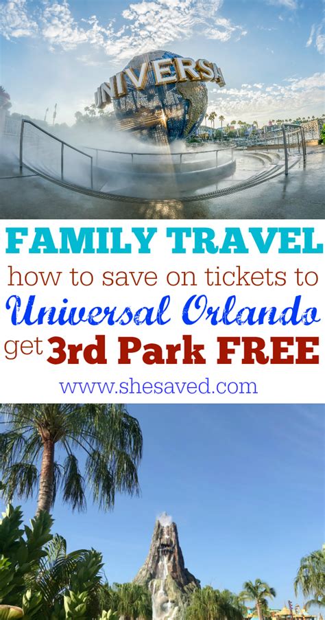 Save on Universal Orlando Resort Tickets: 3rd Park FREE! - SheSaved®