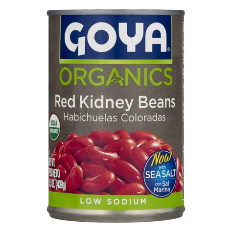 Save on Goya Organics Red Kidney Beans Low Sodium Order Online Delivery | Giant