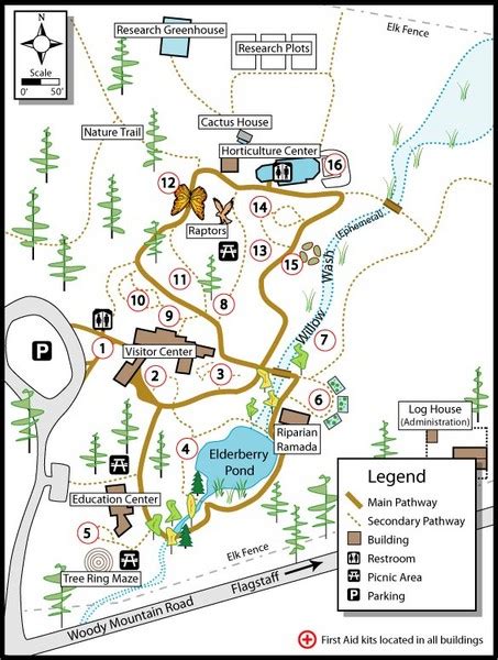 Flagstaff Arboretum Map - Flagstaff AZ • mappery