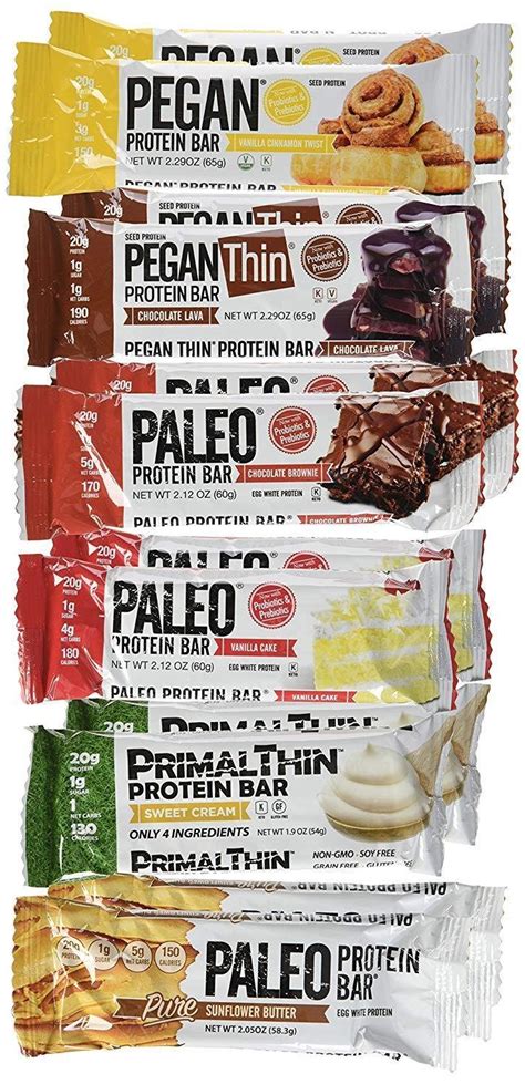 JULIAN BAKERY Paleo : Primal : Pegan : Protein Bars Variety 12 Bars 2 ea