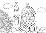 Mosque Coloring Pages At GetColoringscom  Free Printable Colorings sketch template
