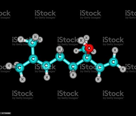 Linalool Molecule Isolated On Black Stock Photo - Download Image Now - Beauty Product, Biology ...