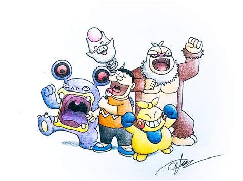 Doraemon x Pokemon (Jaian) by goldprovip on DeviantArt