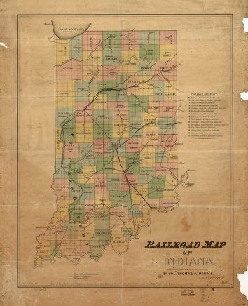 Railroad Map of Indiana - Explore the History