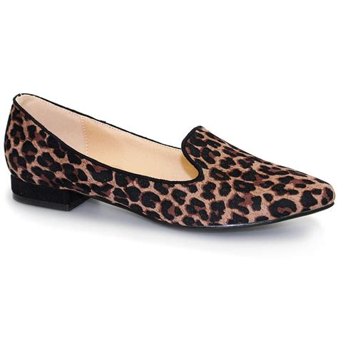 FLC655 Trenton Womens Slip On Leopard Print Smart Pumps Flats Loafer Shoes | eBay