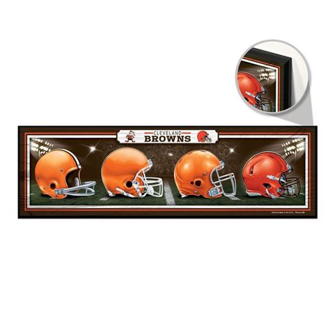 Cleveland browns Helmet Evolution sign | Cleveland browns history, Cleveland browns, Helmet design