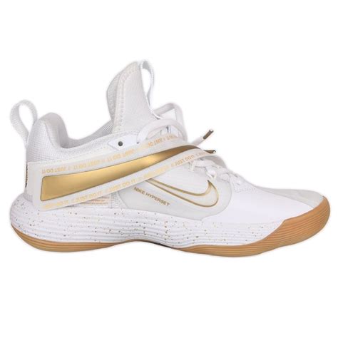 Nike React Hyperset volleyball shoes - Le M DJ4473-170 white golden ...