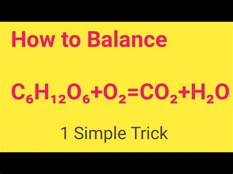 Chemical Equation For Conversion Of Glucose And Oxygen To Carbon ...