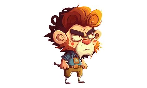 Angry Lion Vector Illustration Graphic by BreakingDots · Creative Fabrica