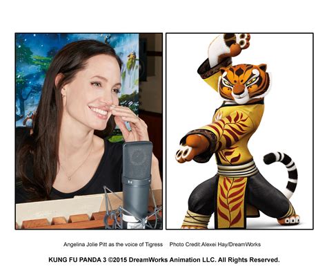 "Kung Fu Panda 3" promo still, 2015. Angelina Jolie as the voice of Master Tigress. | Kung fu ...