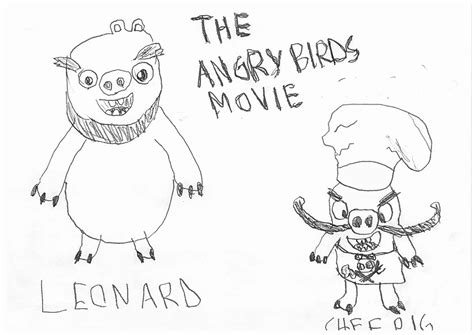 Angrybirds Movie Leonard And Chef Pig Quick Sketch by Bad-Bentley on DeviantArt