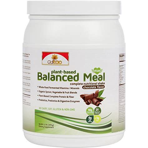 Premium PlantBased Protein Balanced Meal Replacement Shakes Fermented WholeFood Organic Veget ...