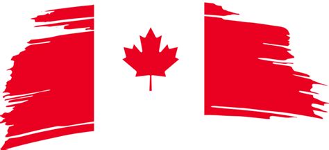 Canada Flag PNG Transparent, Canada Day Brush Flag Design, Flag, Happy ...