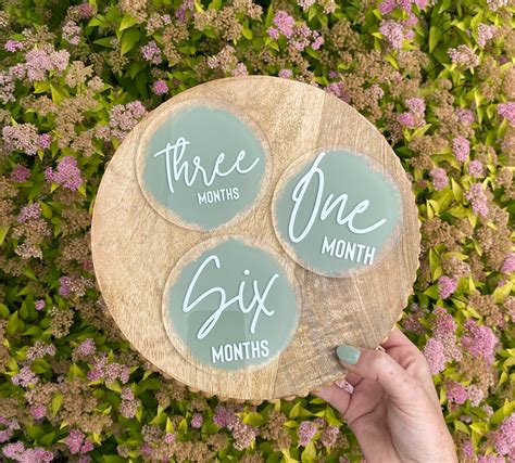 Baby Milestone Cards. Acrylic Milestone Discs. Baby Photo | Etsy