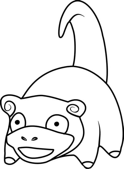 Slowpoke Coloring Page