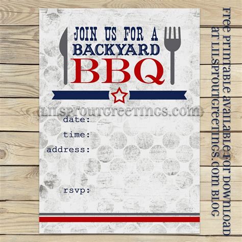 Free Printable Cookout Invitations | Free Printable