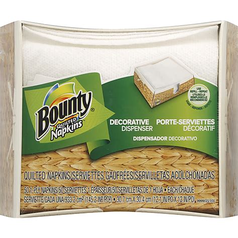 Bounty Designer Dispenser Quilted Napkins - 50 CT | Shop | Chief Markets