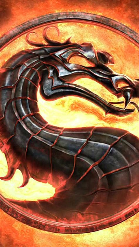 Mortal Kombat dragon logo HD Wallpaper Download 1242x2208