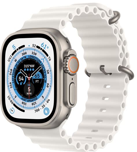 Apple Watch Ultra 49mm GPS+CEL Titanium (White / Ocean Band ...