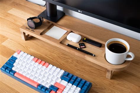 Wooden Desk Organizer Office Desk Accessories Personalized | Etsy