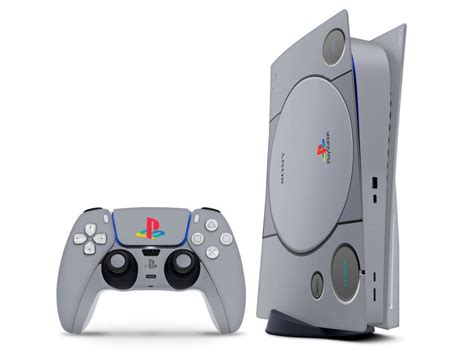 Retro Playstation 1 Inspired Skin for PS5, Classic Grey Design ...