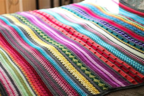 Rainbow Sampler Blanket | AllFreeCrochet.com