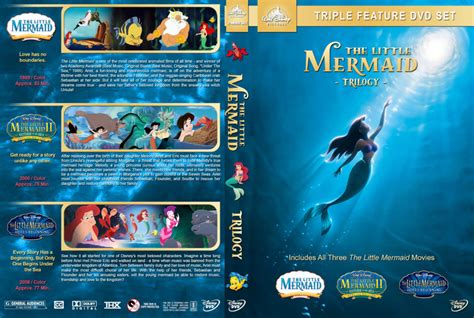 The Little Mermaid Trilogy dvd cover (1989-2008) R1 Custom V2