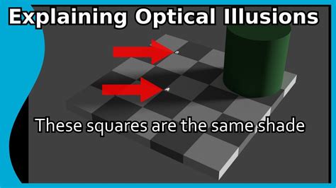 Explaining Optical Illusions: Part 2 - The famous checkerboard illusion - YouTube