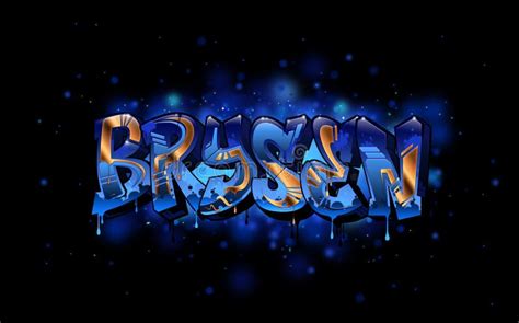 Brian Graffiti Name stock illustration. Illustration of character ...