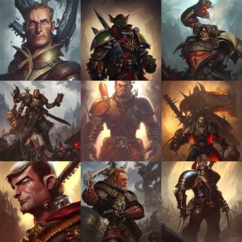 warhammer rogue trader, d & d, fantasy, portrait, | Stable Diffusion