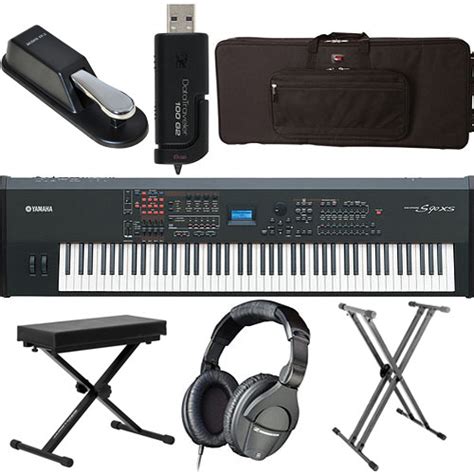 Yamaha S90 XS 88-Key Workstation Keyboard Value Bundle Kit B&H