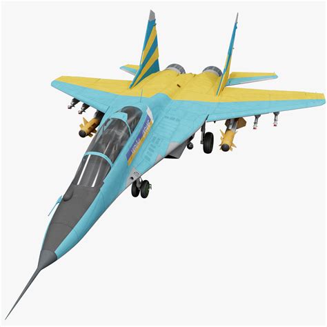 russian fighter aircraft mig-29 3d model