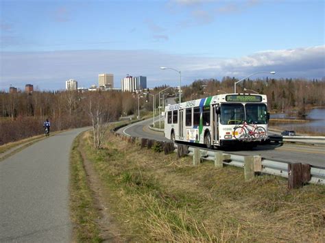 People Mover bus & downtown Anchorage | Mel Green | Flickr