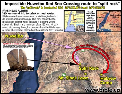 The Exodus Route: Debunked: Split Rock of Rephidim (Meribah)