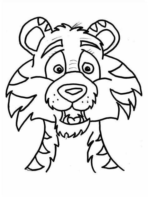 Tiger Face Coloring Page - ClipArt Best