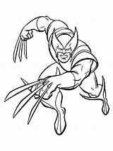 Wolverine X Men Coloring Pages sketch template
