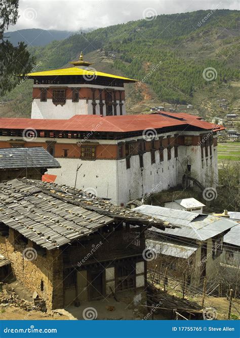 Bhutan - Paro Dzong (Monastery) Stock Image - Image of dragon, tourism: 17755765