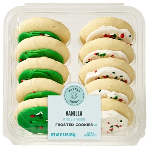 Bakery Fresh Vanilla Frosted Cookies, 10 count / 13.5 ounces - Fred Meyer