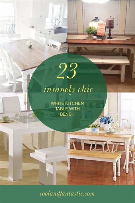 23 Insanely Chic White Kitchen Table with Bench - Home, Family, Style ...