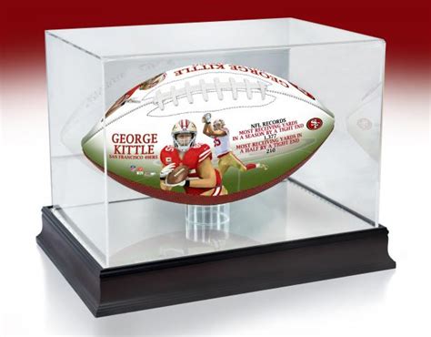 George Kittle TE Receiving Yards Record Art Football & Display Case ...