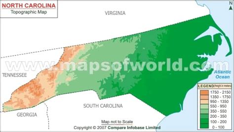 North Carolina Topographic Map