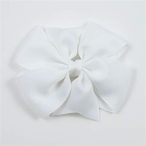 White Hair Bow White Bow White Pinwheel Hair Bow White - Etsy